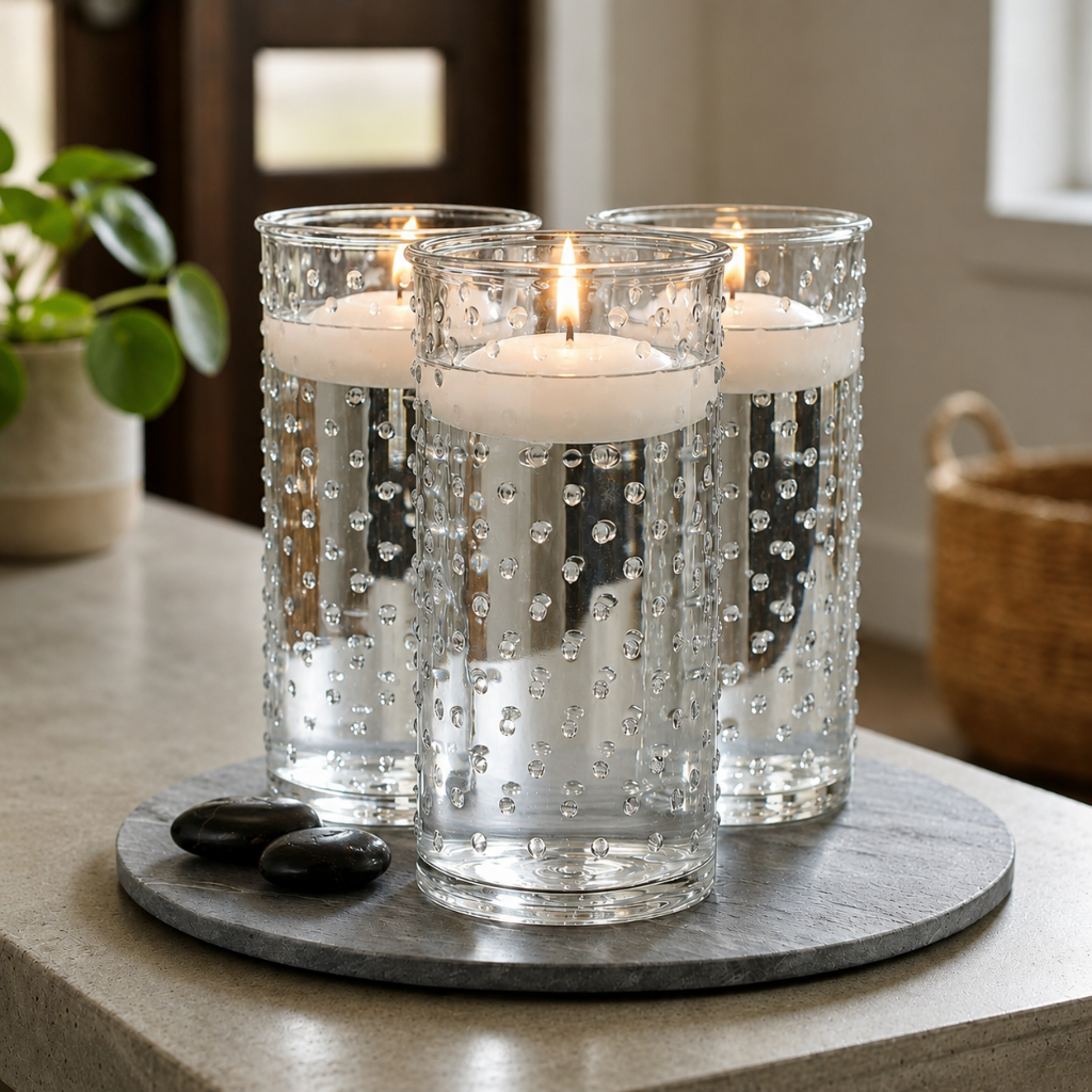 Richland Cylinder Vase Dotted Swiss Small Set of 6