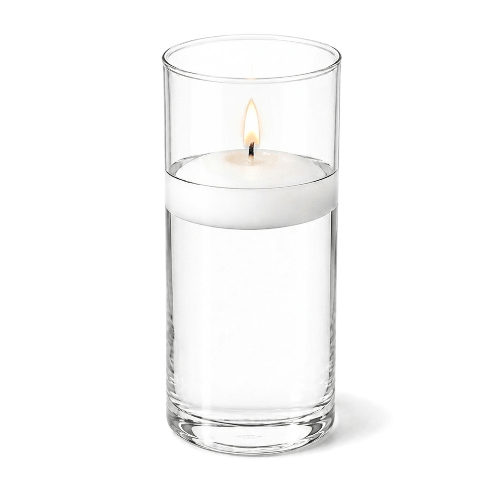 Eastland Cylinder Floating Candle Holder 3.25"x7.5" Set of 12